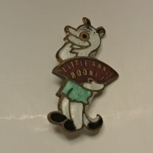 Vintage Enamel Cartoon Character Pin